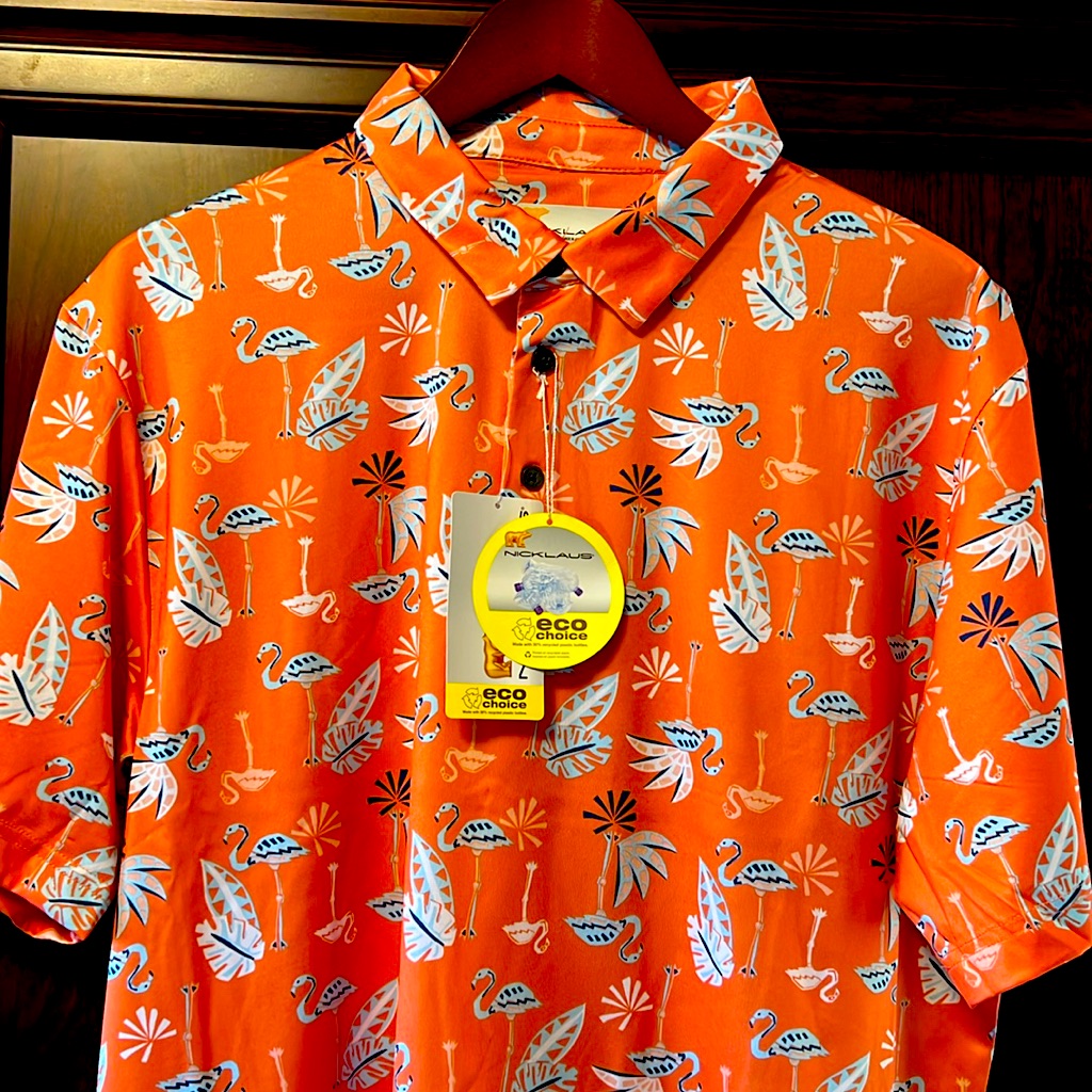 Brand New Nicklaus Eco Choice Golf Polo Coral Staydri Staymotion Stayscreen